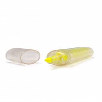 Albion - Fluorescent marker made of recycled RPET plastic with translucent design.