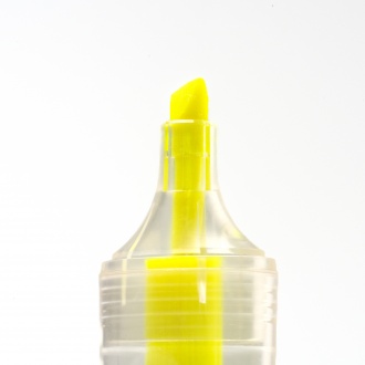 Albion - Fluorescent marker made of recycled RPET plastic with translucent design.