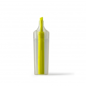 Albion - Fluorescent marker made of recycled RPET plastic with translucent design.