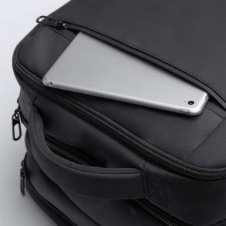 Rayan - Extendable large capacity travel backpack made of PU leather