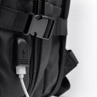 Rayan - Extendable large capacity travel backpack made of PU leather