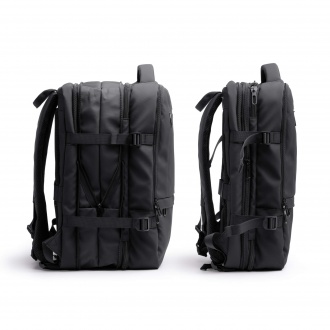 Rayan - Extendable large capacity travel backpack made of PU leather