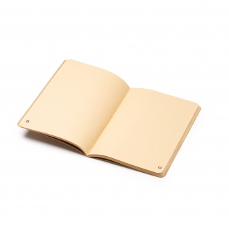 Borges - A5 notebook with hard cover made of recycled cardboard and FSC recycled paper inside