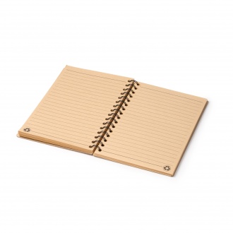 Nusax - A5 notebook with hard cover made from recycled cardboard