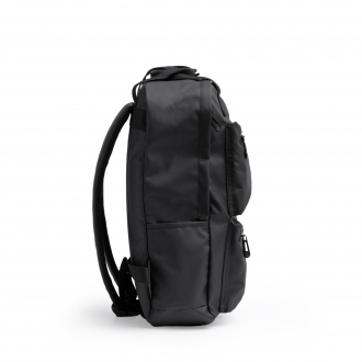 Rusel - PU leather backpack with padded handles and laptop compartment