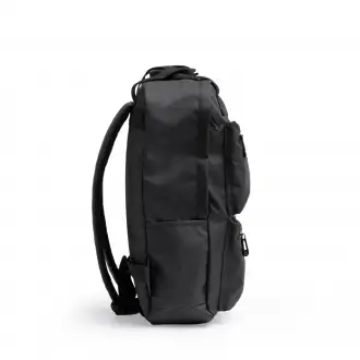 Rusel - PU leather backpack with padded handles and laptop compartment