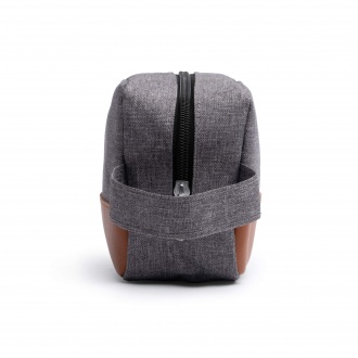 Tosun - RPET polyester cosmetic bag with PU leather details