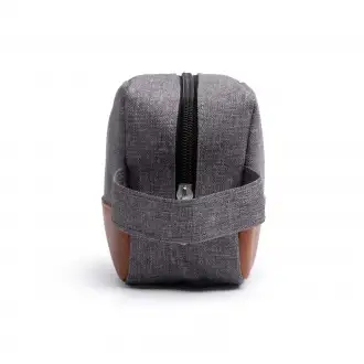 Tosun - RPET polyester cosmetic bag with PU leather details