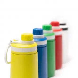 Pumba - Double-walled stainless steel bottle with straw and secure closure