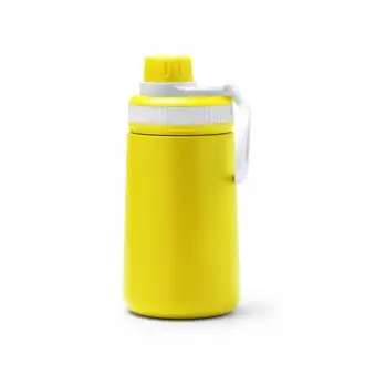 Pumba - Double-walled stainless steel bottle with straw and secure closure