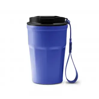 Keury - Thermal mug made of 304 stainless steel with handle and double walls with ceramic finish, 350 ml.