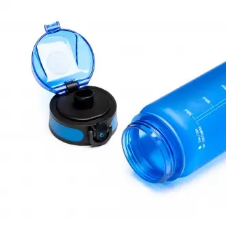 Leimer - Translucent Tritan bottle, cap with nozzle and matching carrying handle, 1l.