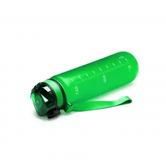 Leimer - Translucent Tritan bottle, cap with nozzle and matching carrying handle, 1l.