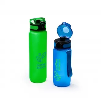 Leimer - Translucent Tritan bottle, cap with nozzle and matching carrying handle, 1l.