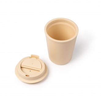 Oklan - Mug with PP body and lid, 300ml.