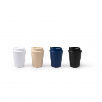 Oklan - Mug with PP body and lid, 300ml.