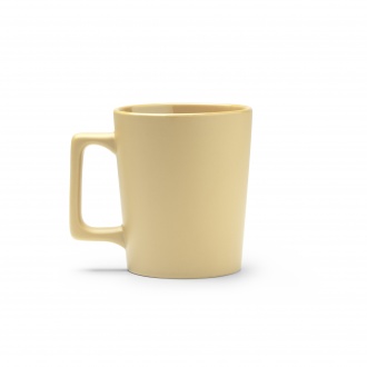 Dunlok - Designer ceramic mug with large handle. Capacity 400 ml.
