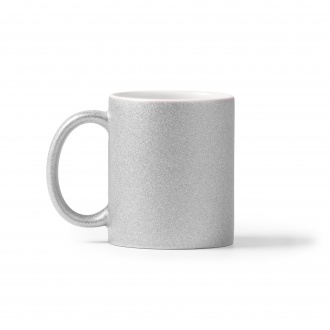 Fiona - Ceramic mug with glitter effect, specially designed for sublimation, 350ml.