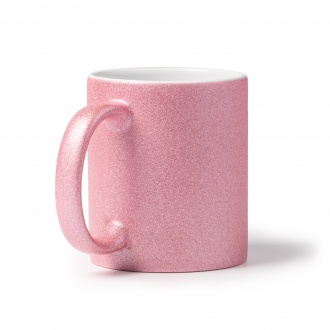 Fiona - Ceramic mug with glitter effect, specially designed for sublimation, 350ml.