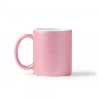Fiona - Ceramic mug with glitter effect, specially designed for sublimation, 350ml.