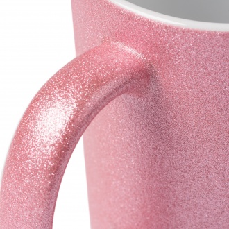 Fiona - Ceramic mug with glitter effect, specially designed for sublimation, 350ml.