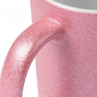 Fiona - Ceramic mug with glitter effect, specially designed for sublimation, 350ml.