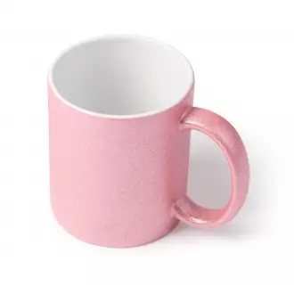 Fiona - Ceramic mug with glitter effect, specially designed for sublimation, 350ml.