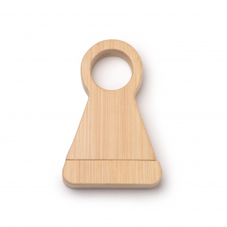Konen - Corkscrew made of bamboo with elegant bottle holder