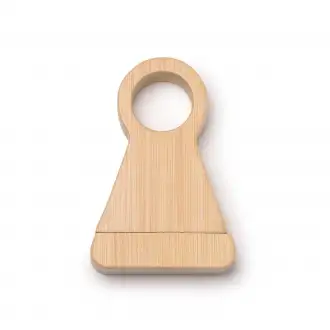 Konen - Corkscrew made of bamboo with elegant bottle holder
