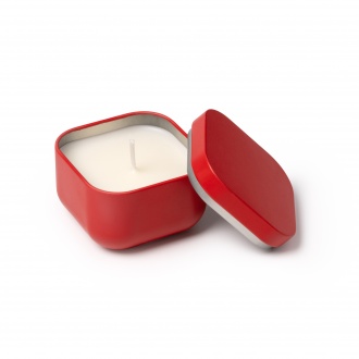Trini - Aromatic candle with a square metal bowl. Vegetable wax with the aroma of lavender.