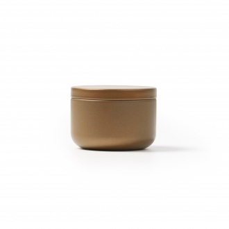 Gento - Aromatic round bowl candle, floral-scented vegetable wax.