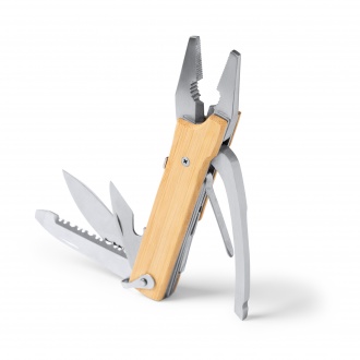 Puria - Stainless steel multifunction tool with bamboo handle