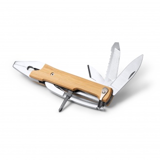 Puria - Stainless steel multifunction tool with bamboo handle