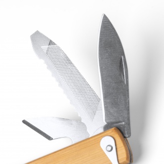Puria - Stainless steel multifunction tool with bamboo handle