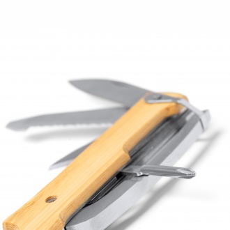 Puria - Stainless steel multifunction tool with bamboo handle