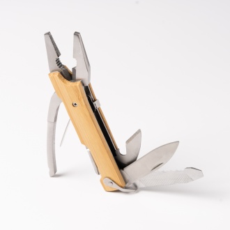 Puria - Stainless steel multifunction tool with bamboo handle