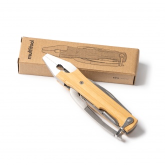 Puria - Stainless steel multifunction tool with bamboo handle