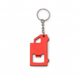 Tolvak - Aluminium key ring with opener in the shape of a truck
