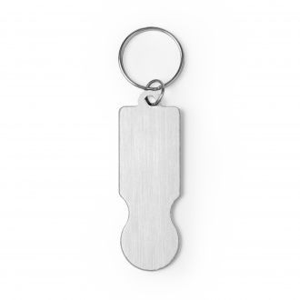 Hornet - Recycled aluminium keyring with coin for shopping trolley