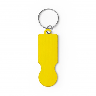 Hornet - Recycled aluminium keyring with coin for shopping trolley