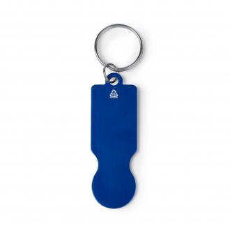 Hornet - Recycled aluminium keyring with coin for shopping trolley