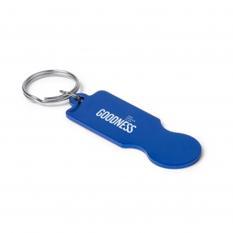 Hornet - Recycled aluminium keyring with coin for shopping trolley