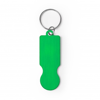Hornet - Recycled aluminium keyring with coin for shopping trolley