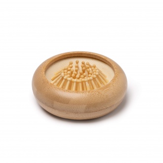 Seldon - Foldable bamboo hair brush with mirror