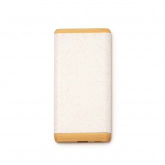 KASIM - Powerbank made of wheat fiber and bamboo, 5000mAh