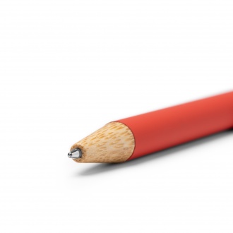 Copla - Rubber metal ballpoint pen with bamboo button