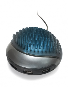 BUSINESS POINT - USB hub with business card holder and light