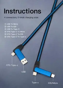 MANNY - 6iw1 fast charging and data transfer cable
