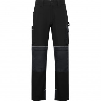 WALL - Flexible polyester work trousers with multiple pockets, weight: 260 g/m².