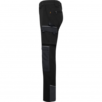 WALL - Flexible polyester work trousers with multiple pockets, weight: 260 g/m².